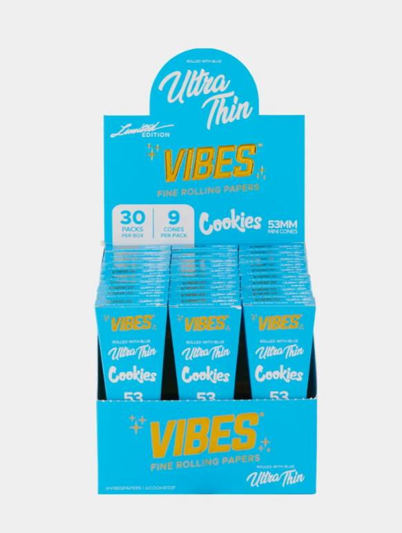 VIBES MINI CONES 53MM COOKIES X VIBES (BLUE 9)