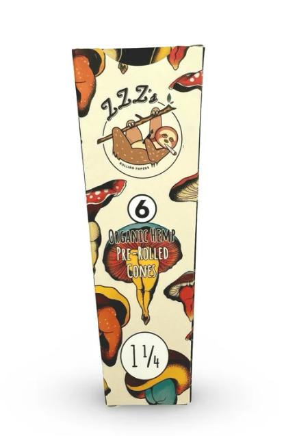 ZZZ'S SHROOM BOOTIES 1 1/4 CONE 6PK