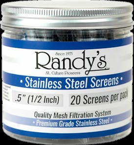 RANDY'S .5" STAINLESS STEEL SCREEN JAR