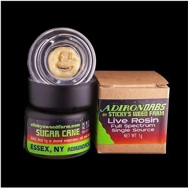 Sugarcane Live Rosin 1g Jar at Newburgh Kush Factory