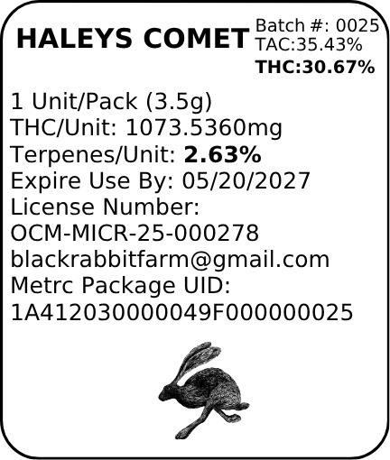 HALEYS COMET 3.5G