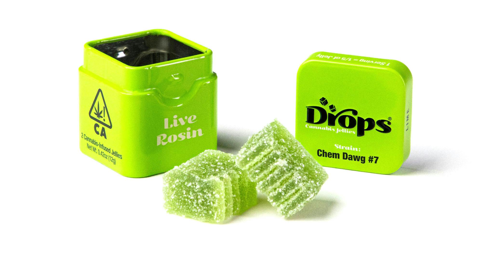 Drops - Lime — Lime Live Rosin Gummies 2ct - 100mg