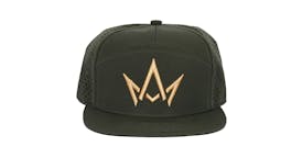 March and Ash - Green Hat Gold Crown Logo - Kamel