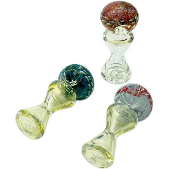 4” Hourglass Glass Hand Pipe