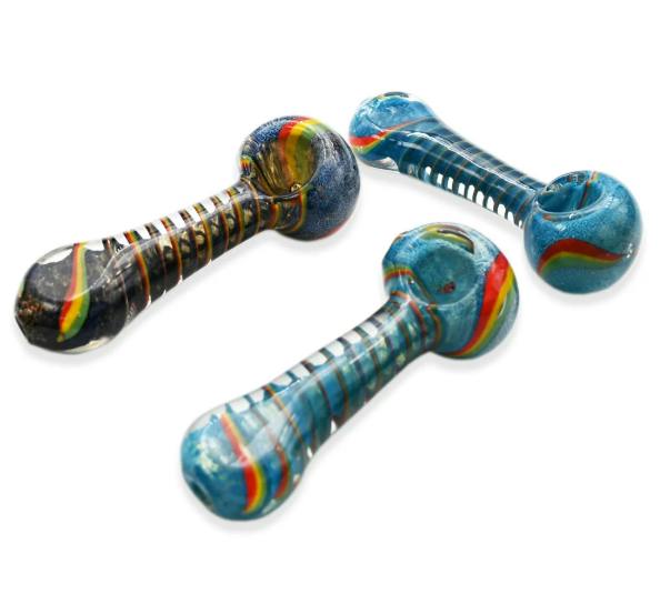 4.5" Dark Snipper Rasta Roll Hand Pipe