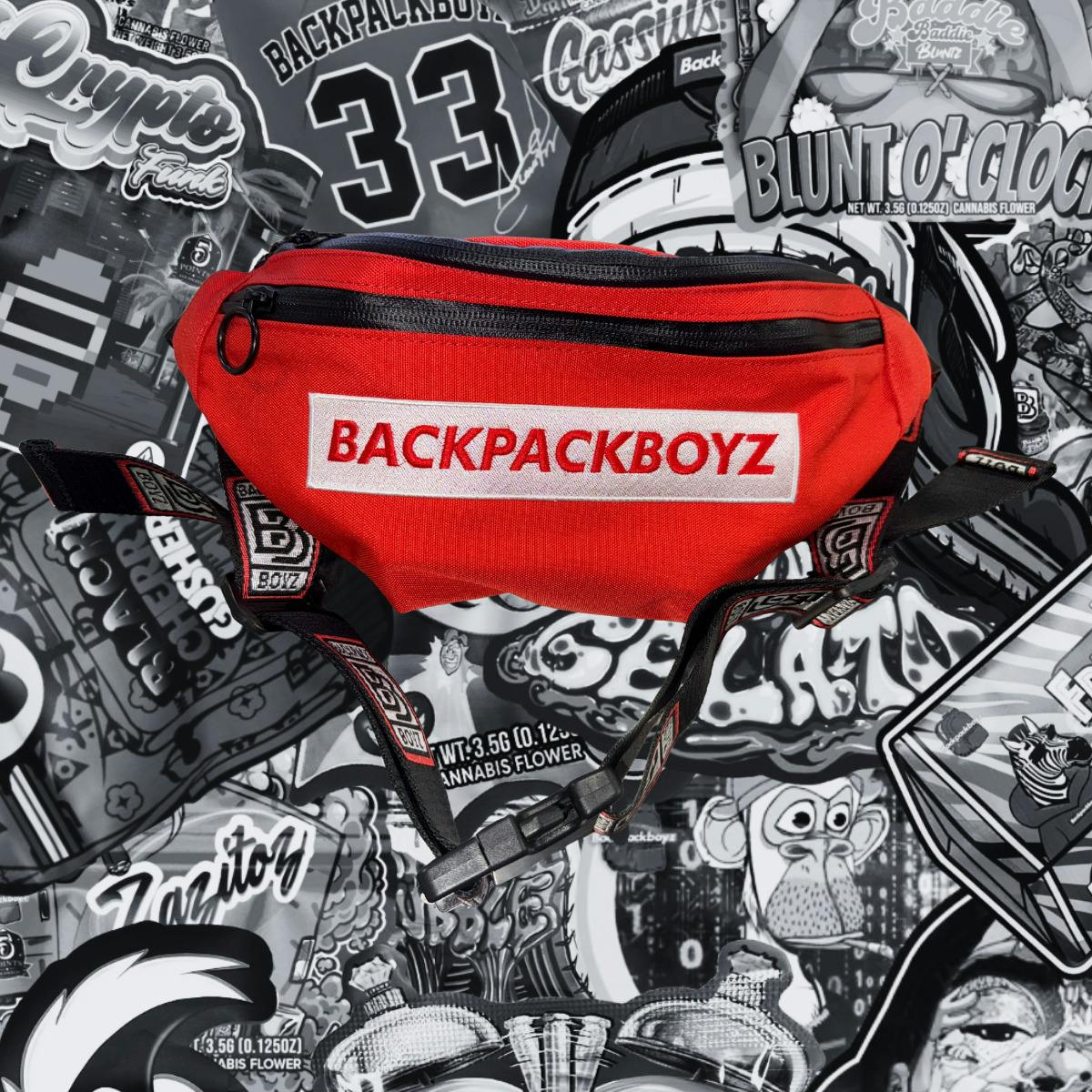 Backpack Boyz | Red Crossbody Bag | Merch