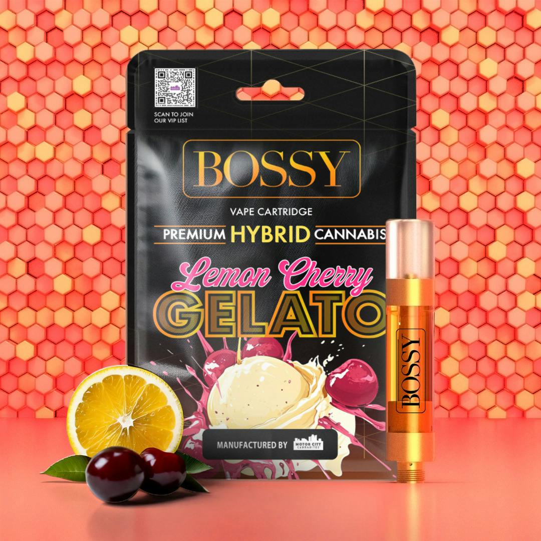 Bossy - 1G Vape - Lemon Cherry Gelato