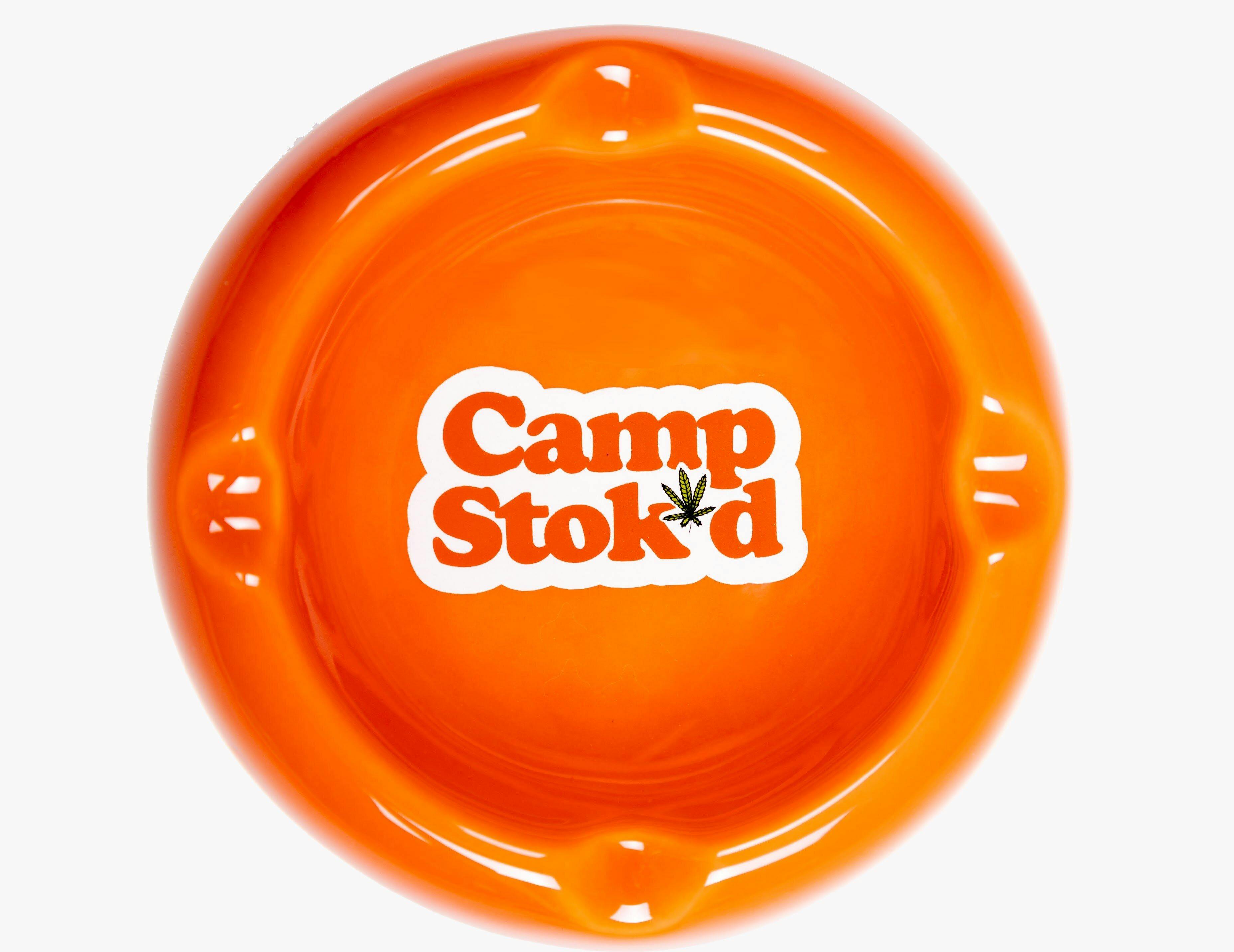 Stok'd | Ceramic Ashtray | Camp Stok'd | Orange