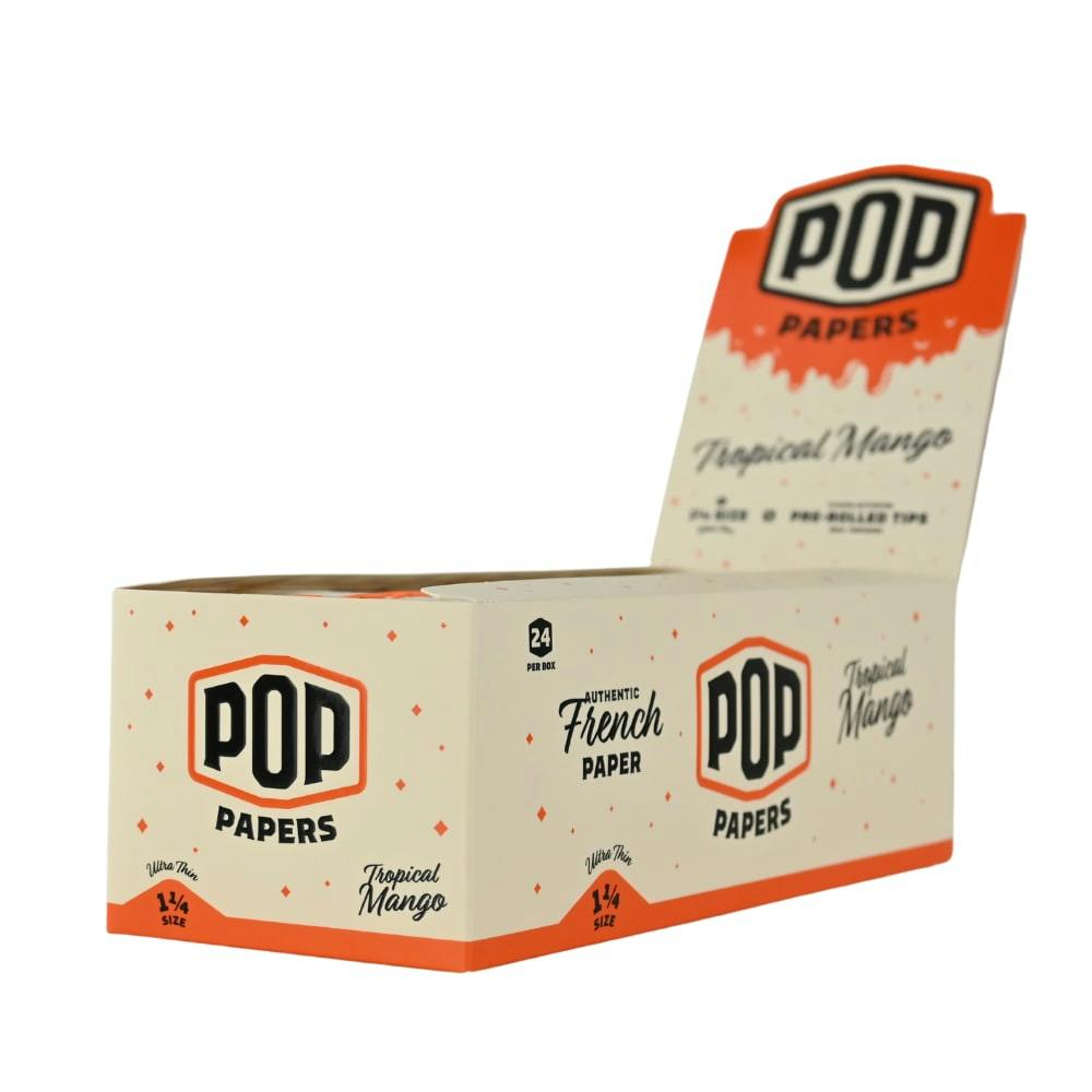Pop Paper | 1 1/4 Ultra Thin Paper and Flavoured Tips | Tropical Mango