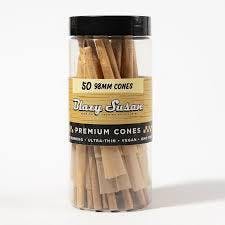 Blazy Susan | Unbleached Pre-Rolled 98mm Cones | 50pk