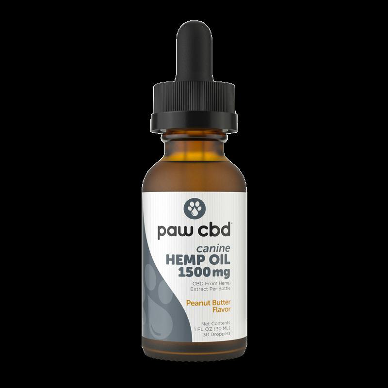 Paw CBD 1500mg Peanut Butter CBD Tincture