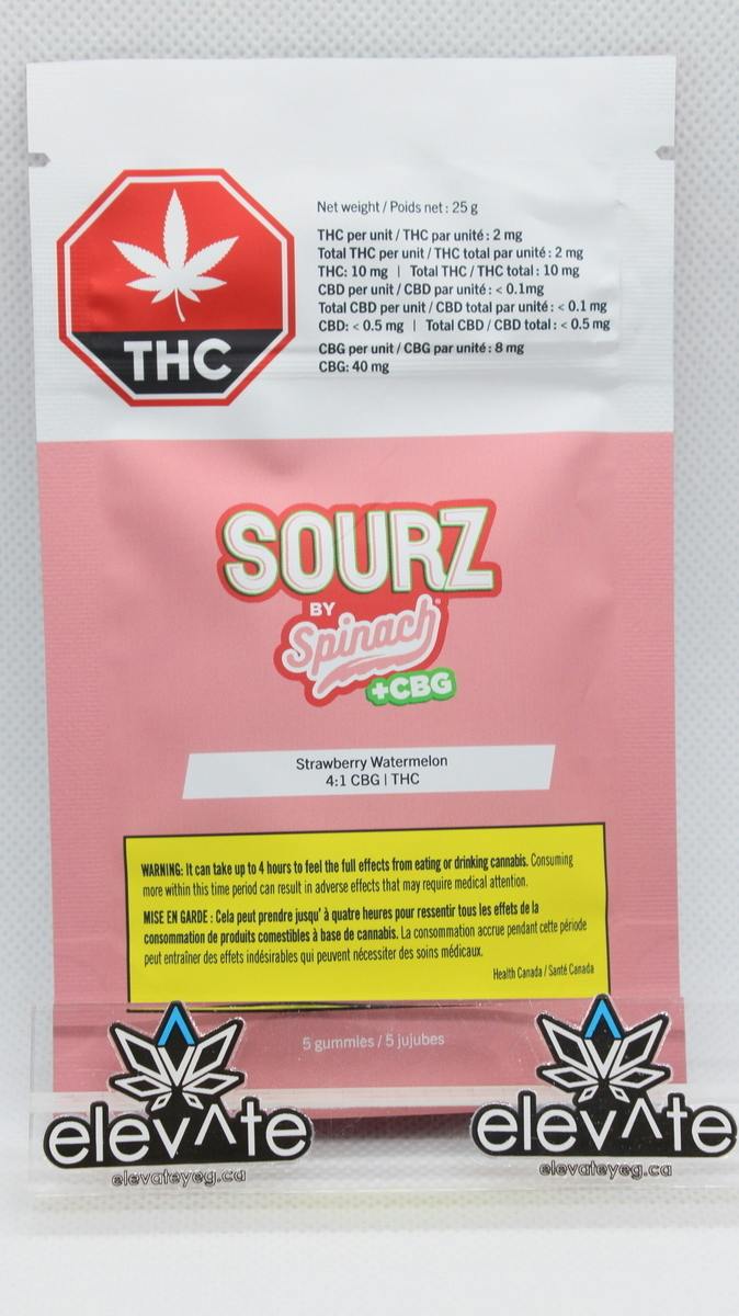 Spinach | Strawberry Watermelon Gummies | 10mg | 5ct | 2mg/ea