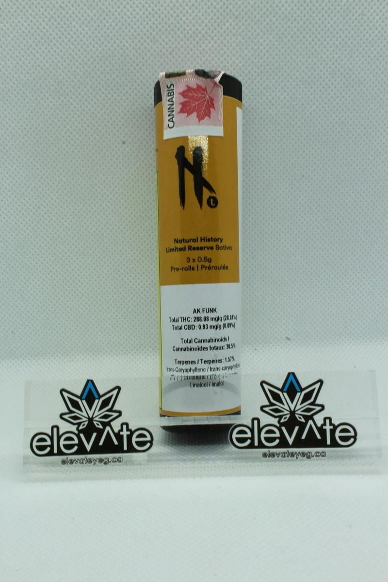 Natural History Limited Reserve SATIVA 3 x 0.5g Pre Rolls
