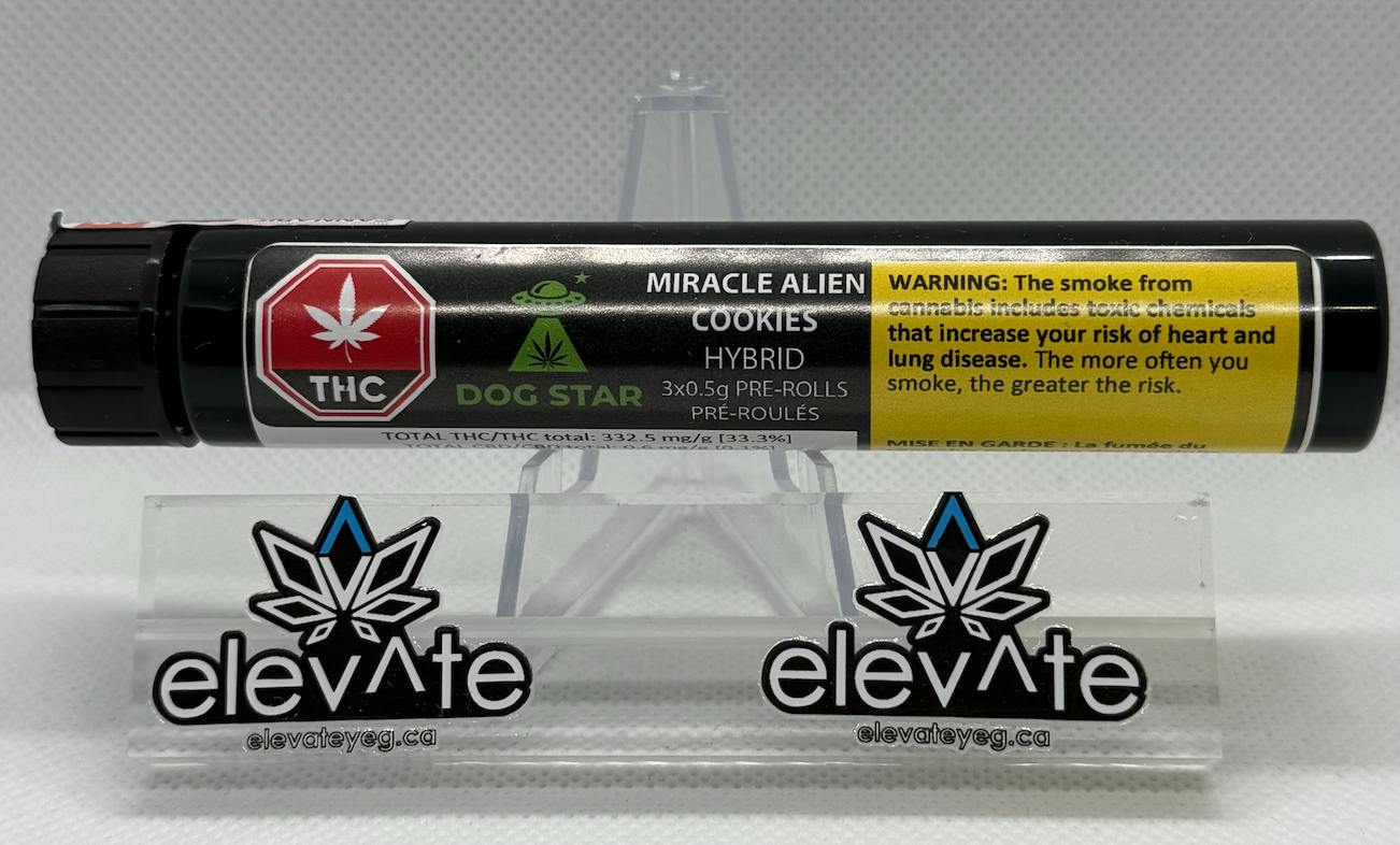 Dog Star Miracle Alien Cookies Pre Rolls 3 x 0.5g