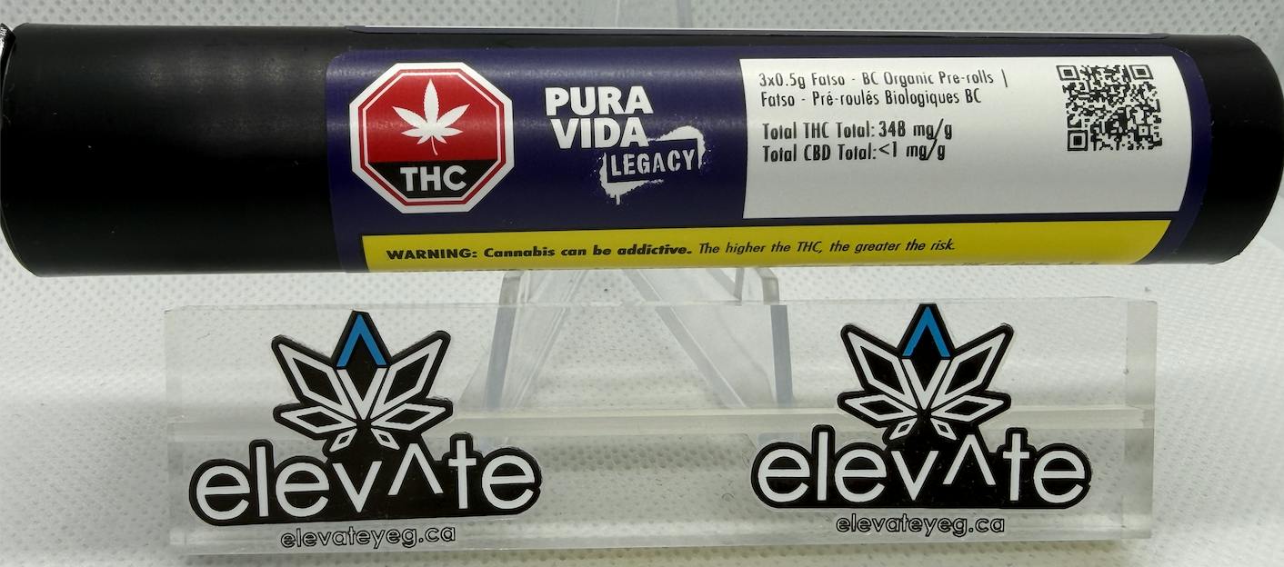 Pura Vida Fatso Pre Rolls 3 x 0.5g