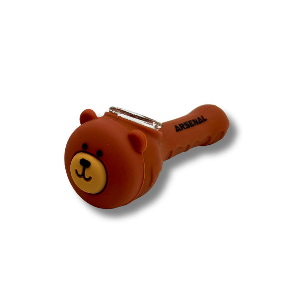 Silicone Pipe - Cutsie Bear - 4"