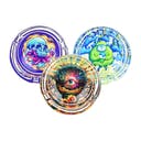 Design Series Round Glass Ashtrays - 3.4" - Assorted