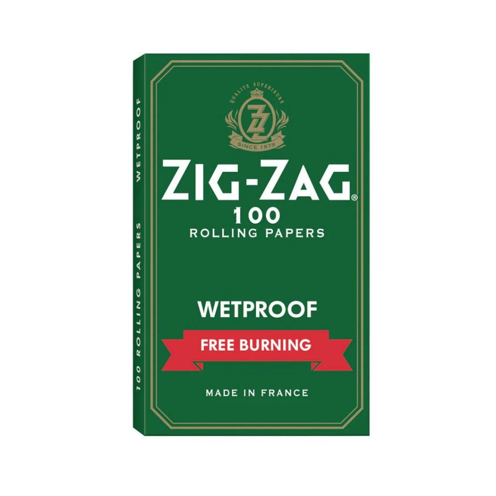 Rolling Papers - Single Wide - Green (Wetproof Free Burning)