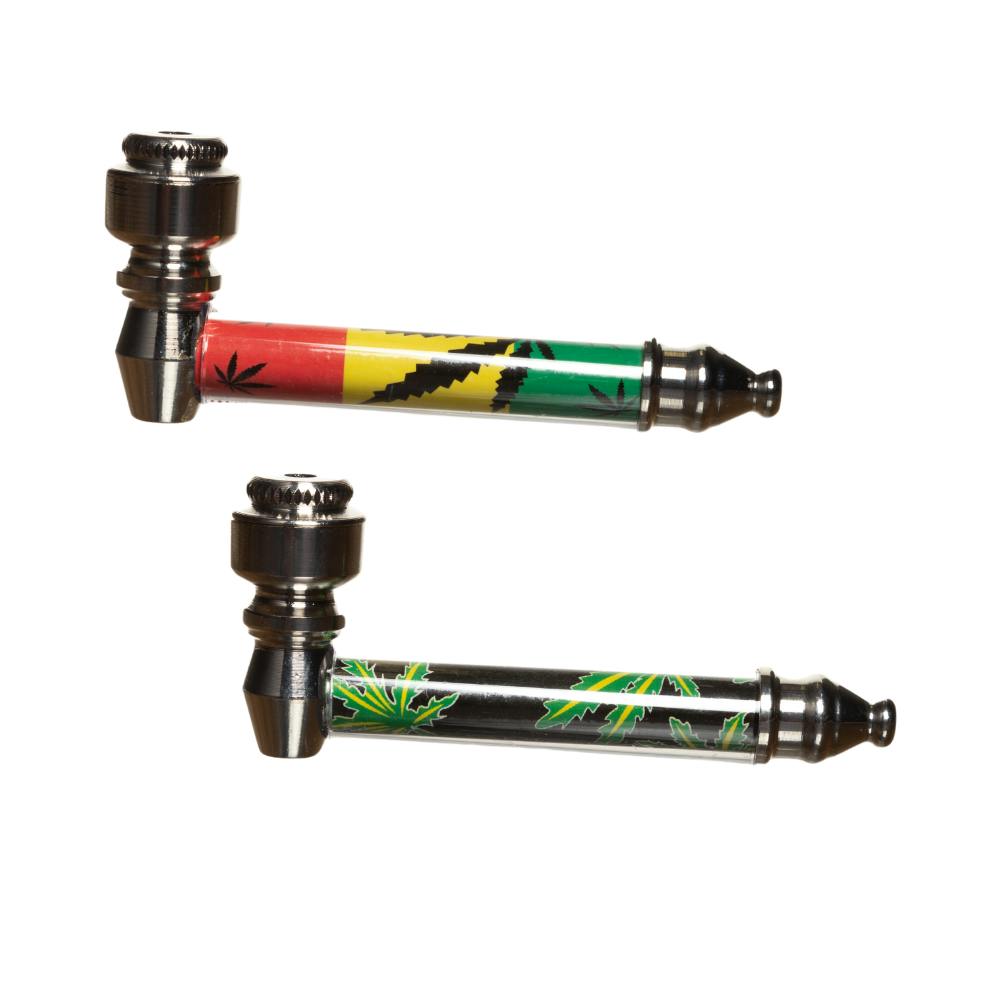 Metal Hand Pipe w/ Screens - Regular Design - Large