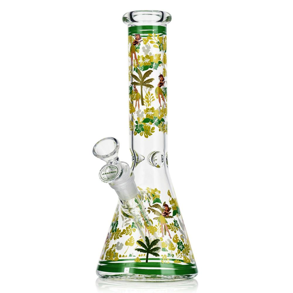 Floral Bliss Beaker - 10" - Green