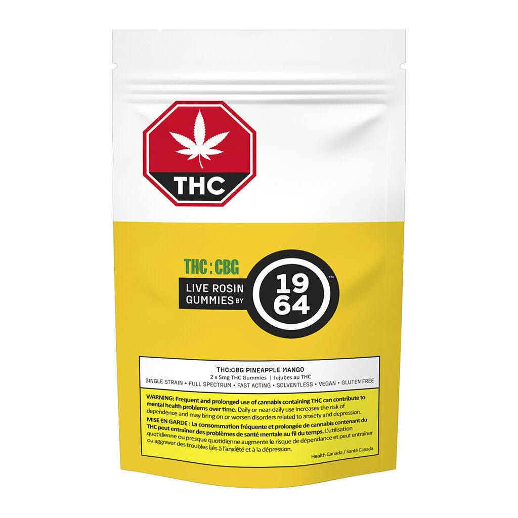 Pineapple Mango THC:CBG Gummies - 2 Pack