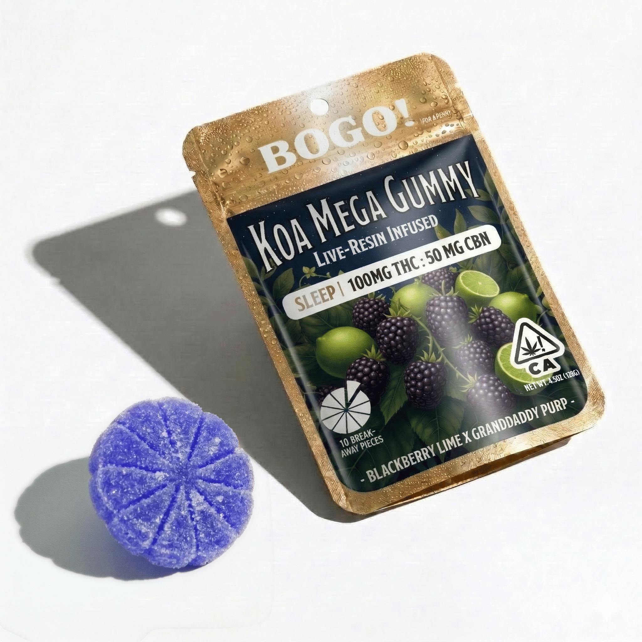 Koa - 100mg Blackberry Lime SLEEP Gummy