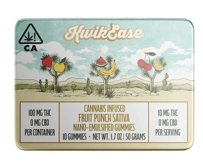 KWIK EASE - Fruit Punch Gummies 100mg