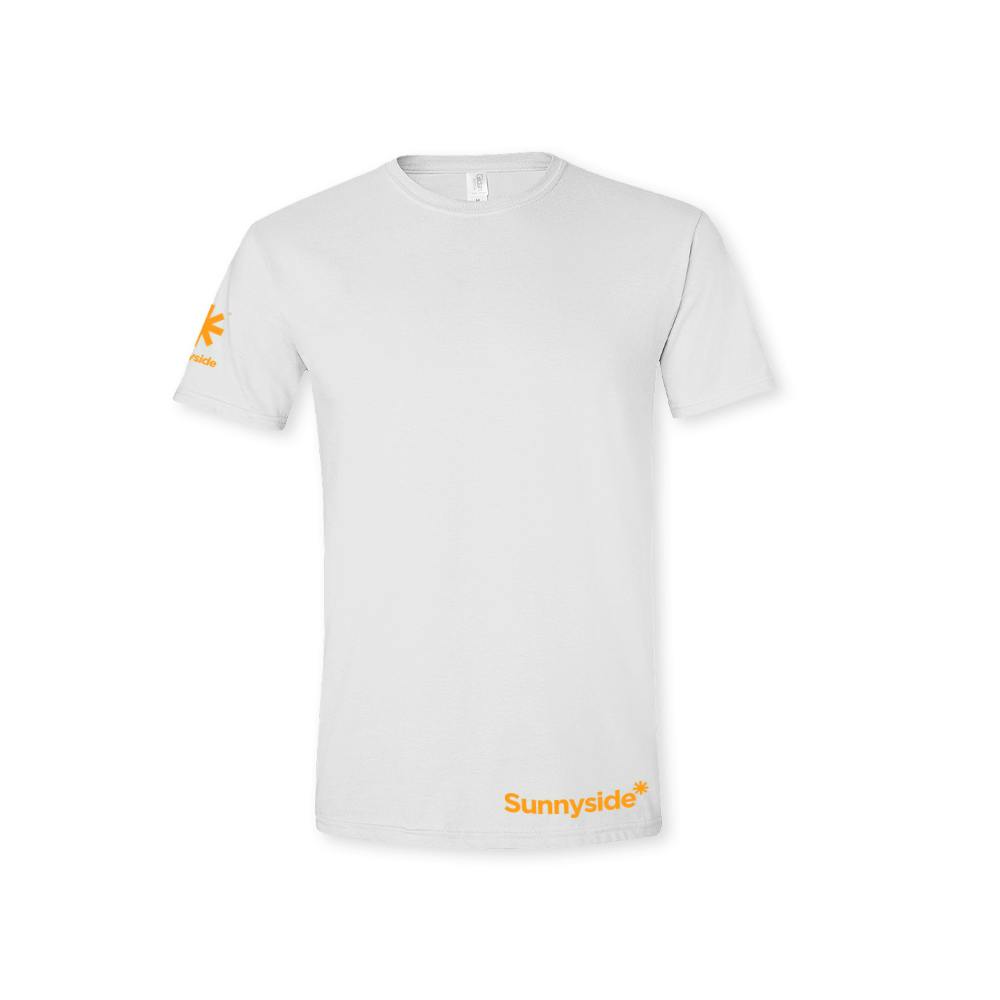 Sunnyside* White Basic Tee - Large
