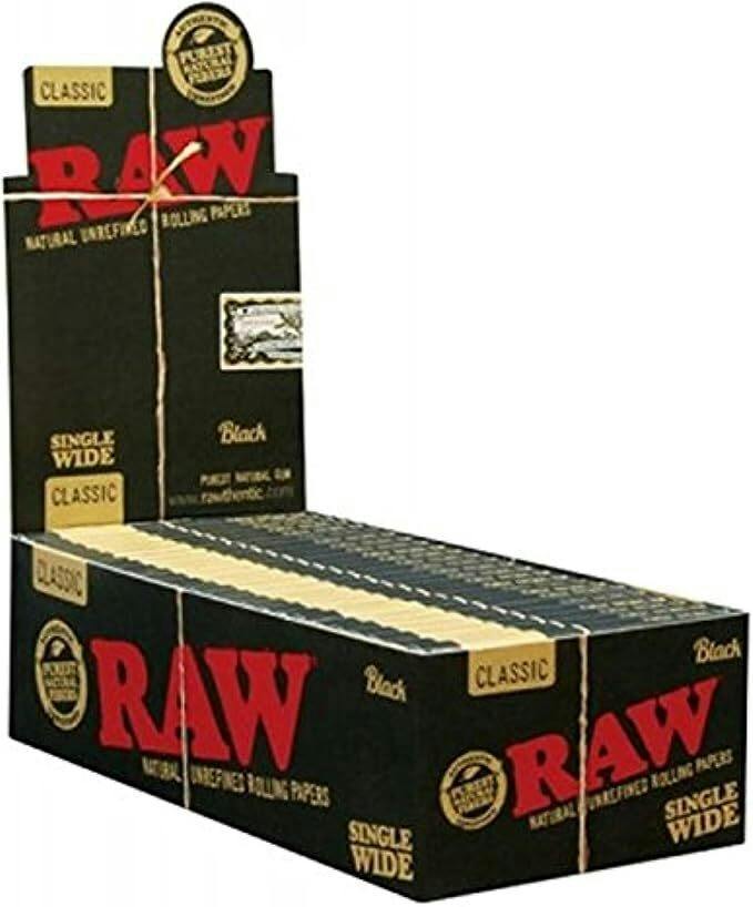 Raw Black Classic Single Wide Rolling Papers