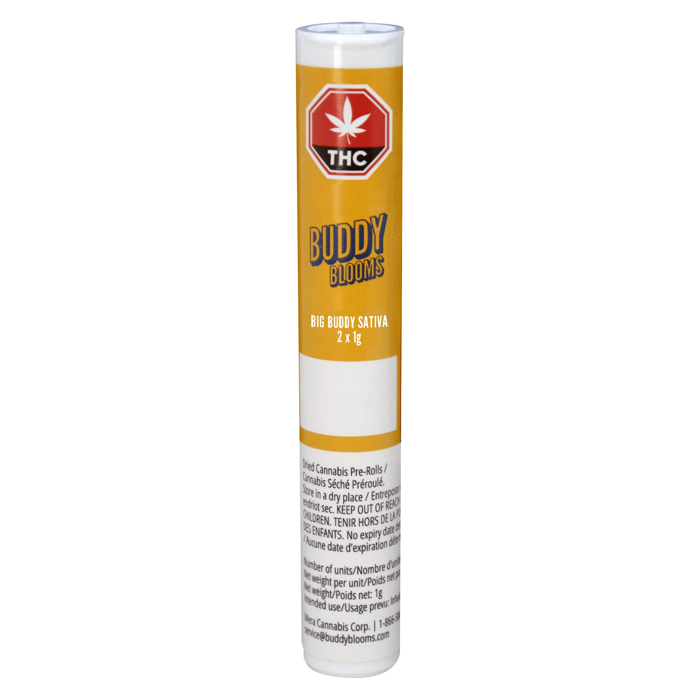 2 x Big Buddy Sativa Pre-Roll 2x1g Pre-Rolls
