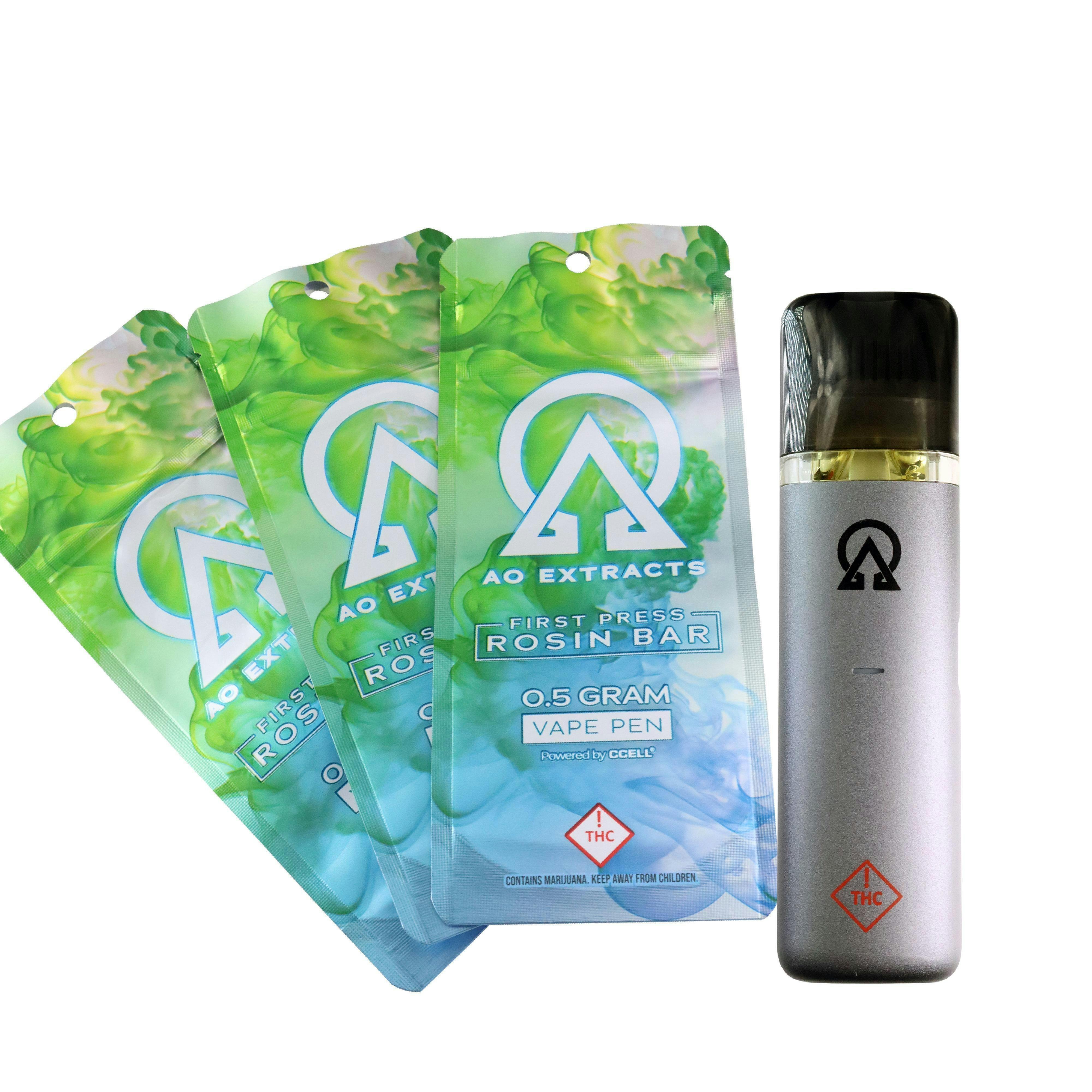 AO Extracts - Rosin Disposable - 0.5g - - Strawnana