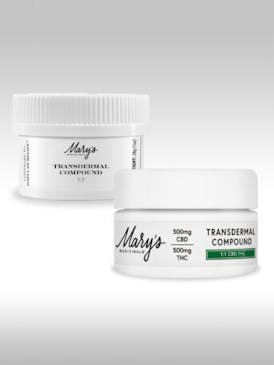 Mary's Medicinals - Transdermal Compound - - CBD:THC - 500mg