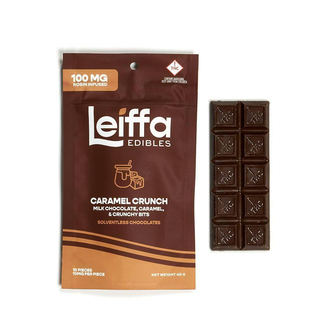Leiffa - Rosin Edible - 100mg - - Caramel Crunch