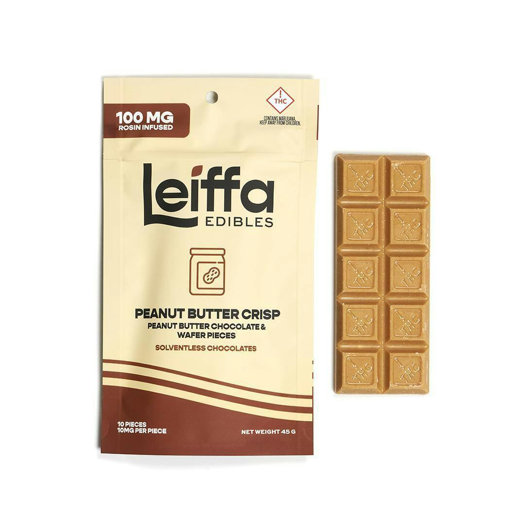 Leiffa - Rosin Edible - 100mg - - Peanut Butter Crisp