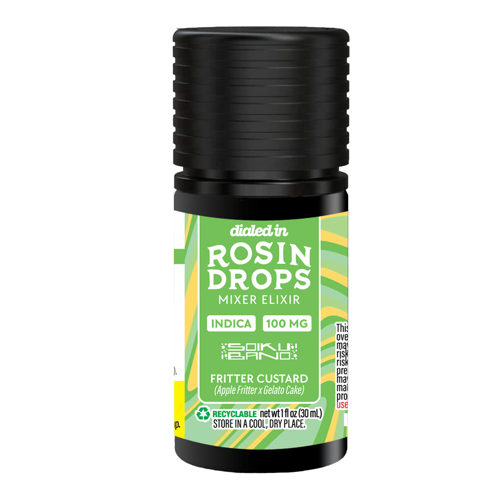 Dialed In - Rosin Drops - 100mg - - Fritter Custard