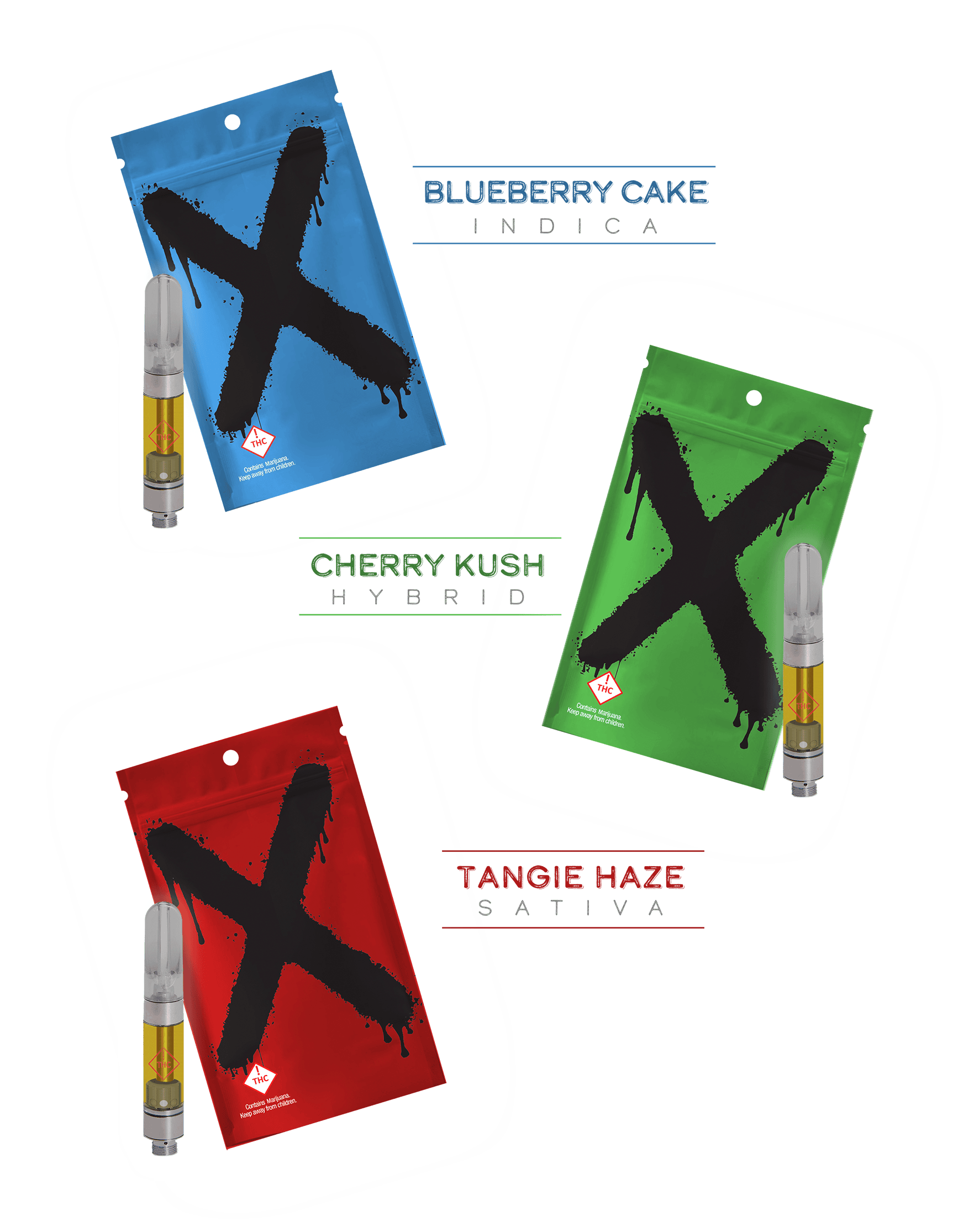 X Vape Cartridge 1g - Blackberry Gelato cannabis product