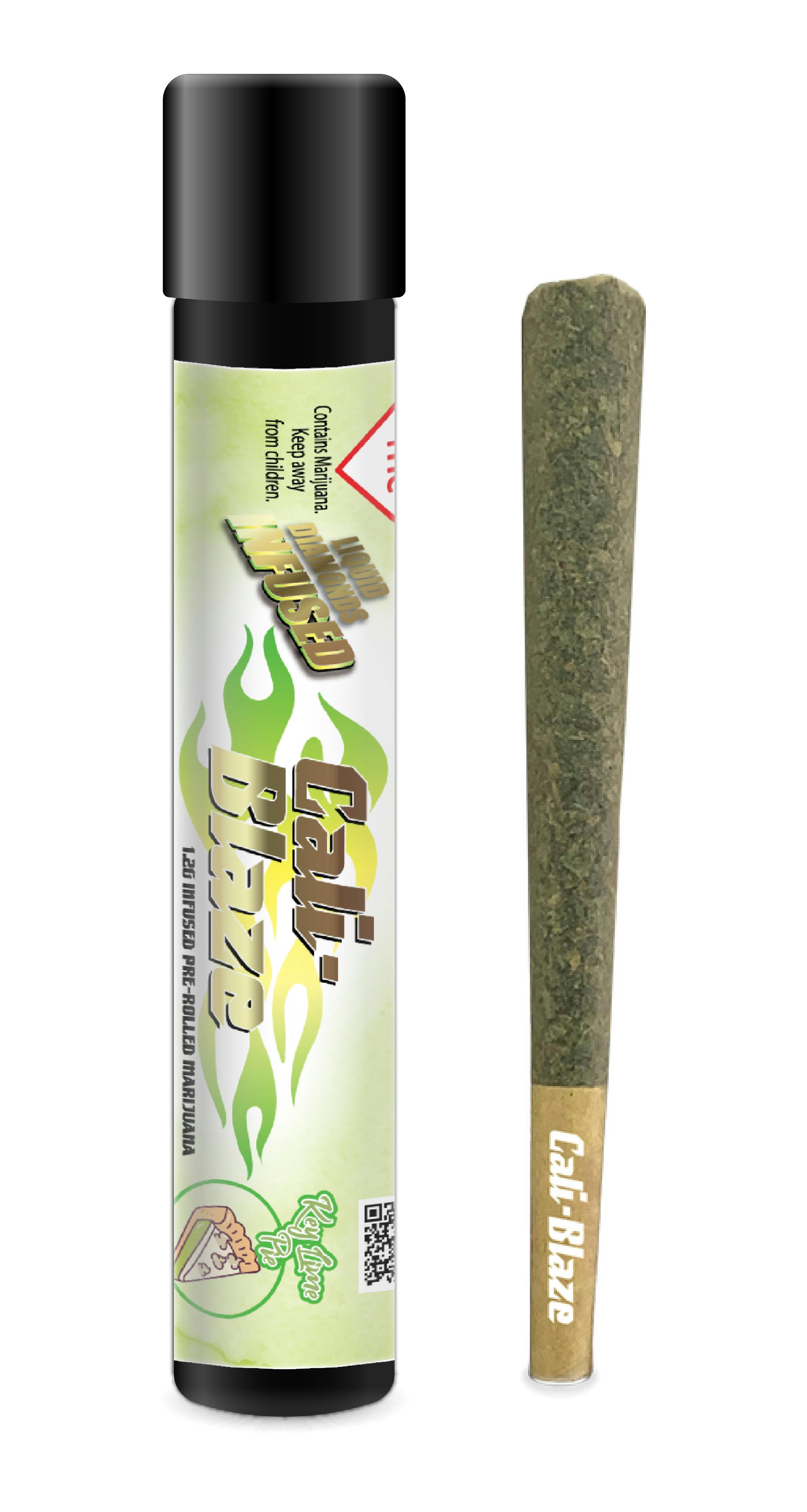 Cali Blaze Infused Preroll 1.2g - Key Lime Pie