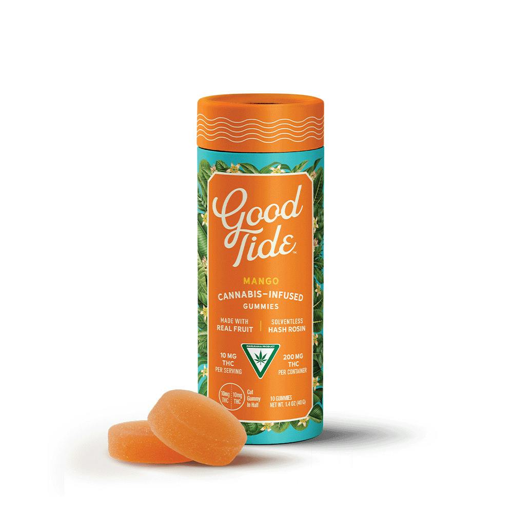 Good Tide by Wyld - Mango - 200mg Hash Rosin Gummies (10x20mg)