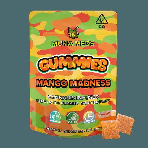Muha Meds - Mambas Mango Madness - 200mg Distillate Infused Gummies (5x40mg)
