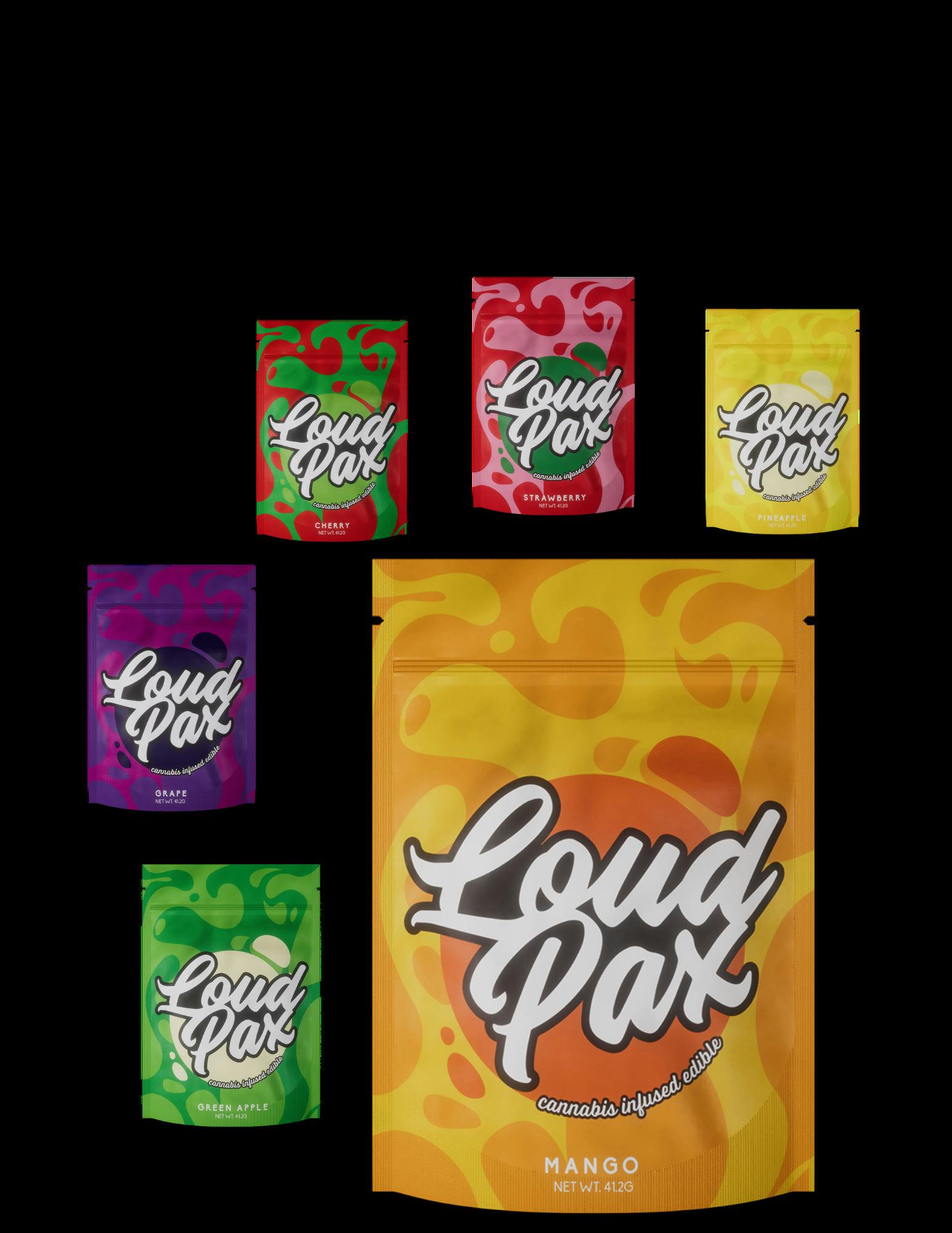 Loudpax - Watermelon - 200mg Hash Rosin Gummies (4x50mg) at Nirvana Cannabis - Menominee