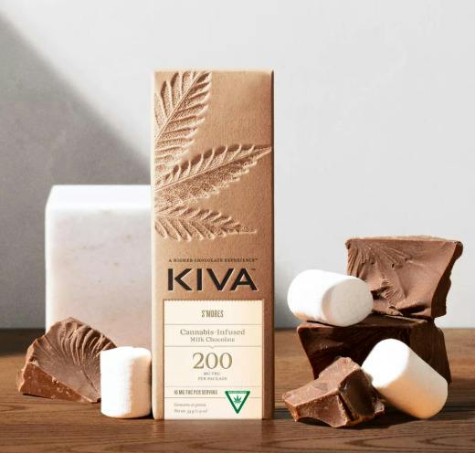 Kiva - S'mores Milk Chocolate - 200mg Chocolate Bar