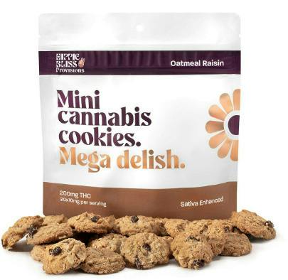 Hippie Bliss Provisions - Oatmeal Raisin Cookies - 200mg Cookies (20x10mg)