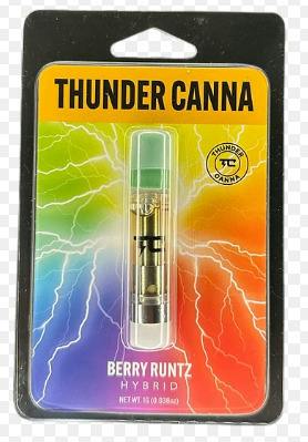 Thunder Canna - Berry Runtz - 1g Vape Cart at Nirvana Center - Sault Ste. Marie