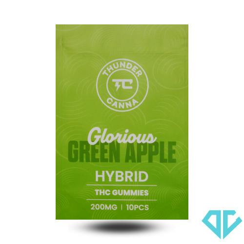 Thunder Canna Green Apple Gummies 200mg