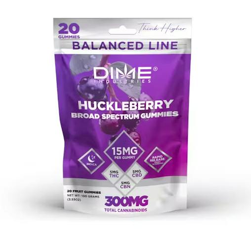 Dime Industries - Huckleberry Gummies - 100mg