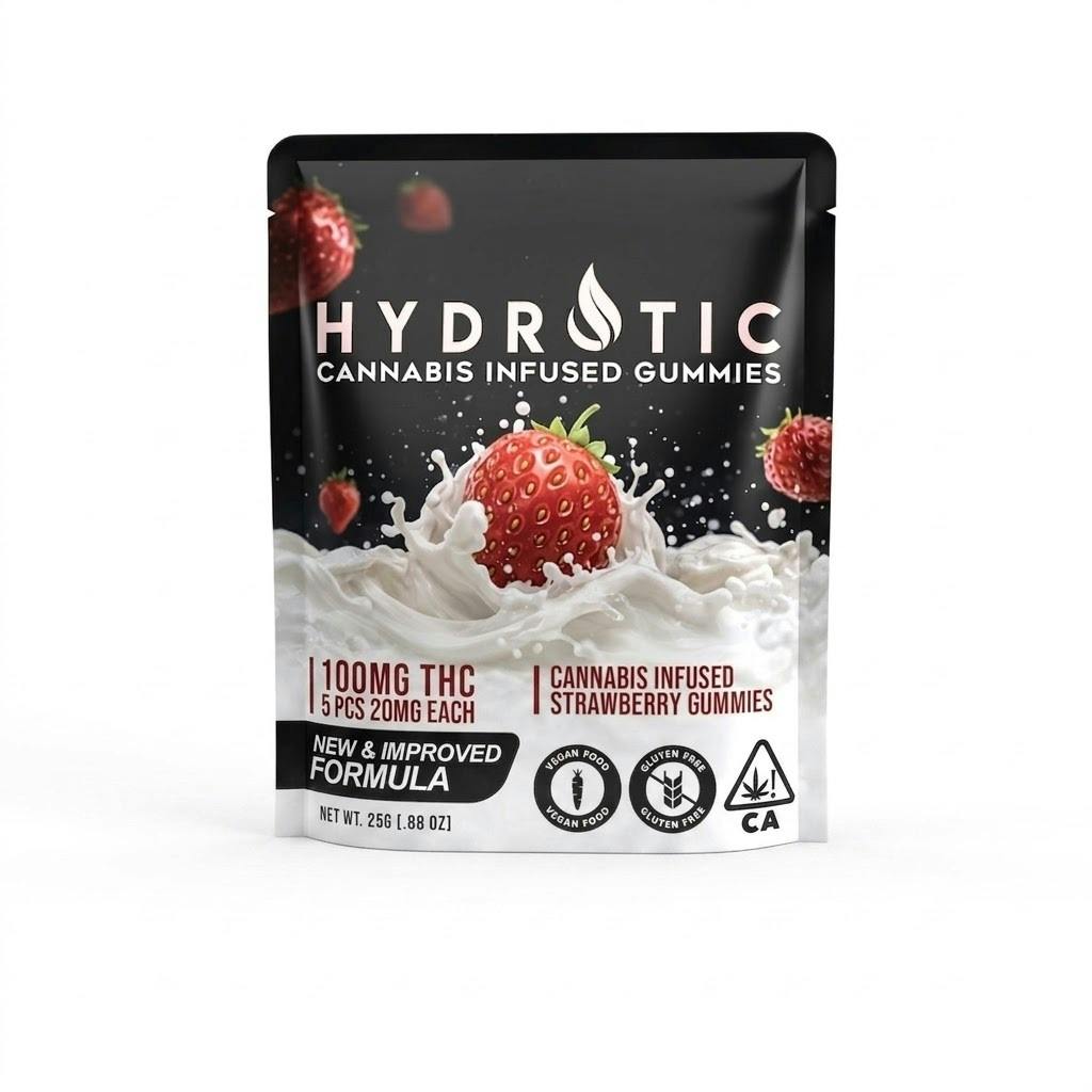 Hydrotic - Edibles - Gummies - Strawberry - 100mg