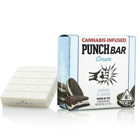 Punch - Edibles - Live Rosin - Cookies 'N Cream PunchBar - 100mg p