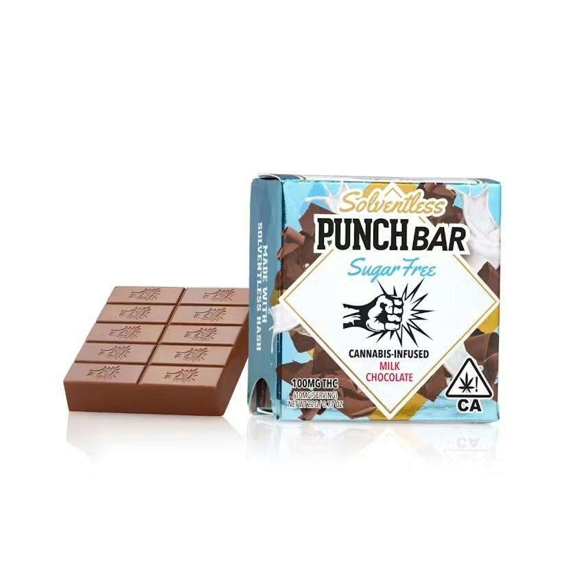 Punch - Edible - Live Rosin - Sugar Free Milk Chocolate Bar - 100mg