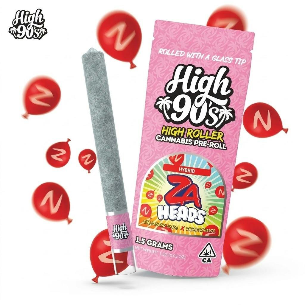 High 90s - ZA Heads 1.5g Infused High Roller Pre Roll