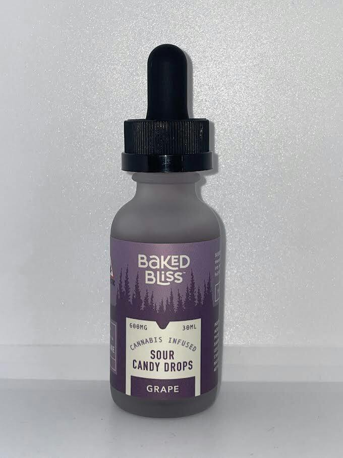 Baked Bliss- Grape Sour Drops 600mg